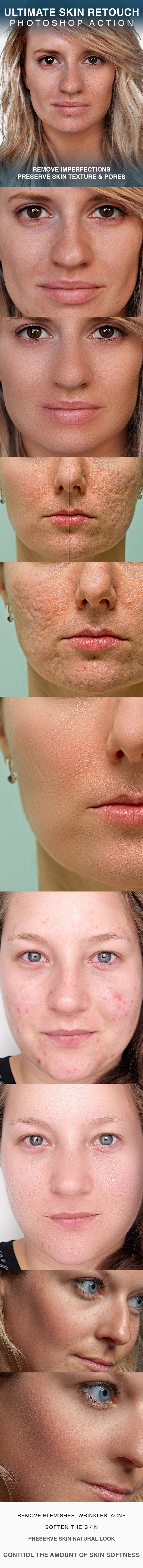 Ultimate Skin Retouch Photoshop Action - Photo Effects Actions