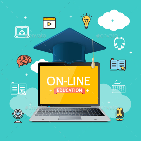 Education Online Concept - Web Technology