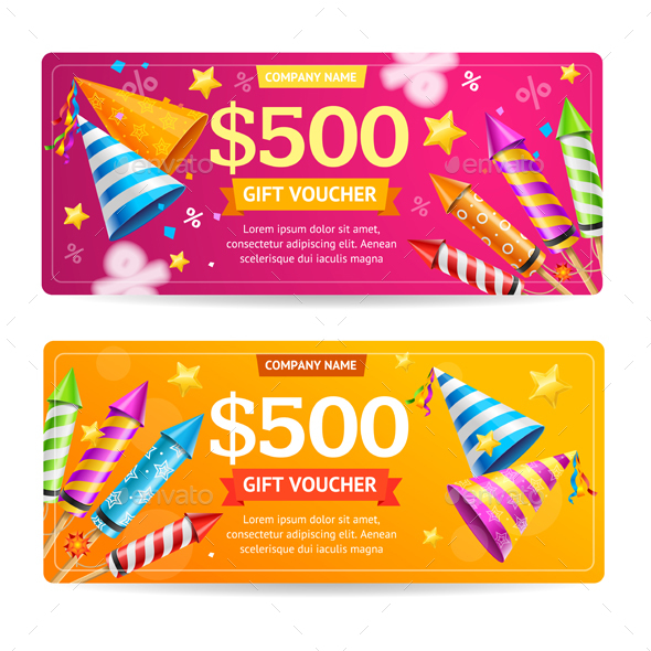 Gift Voucher Template Set - Miscellaneous Conceptual
