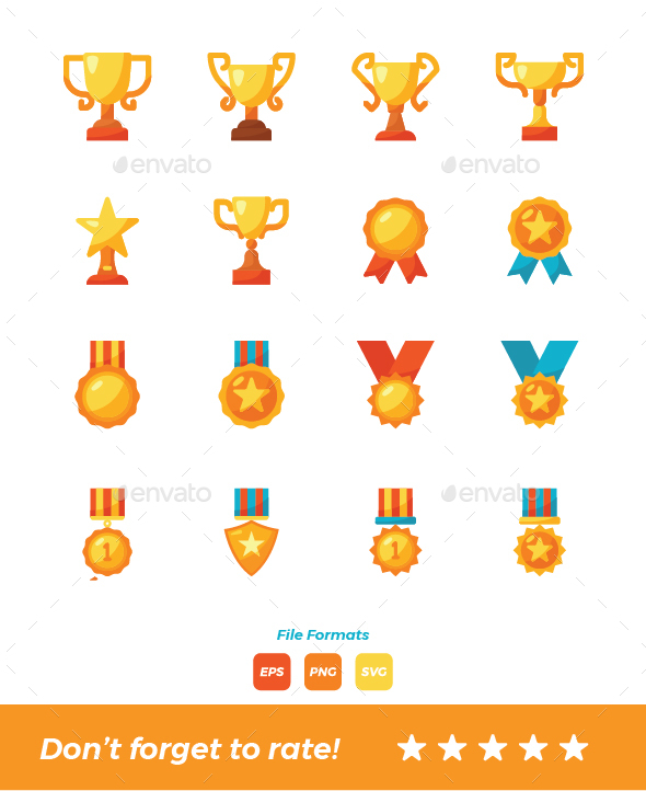 Trophy and Award Icons - Icons