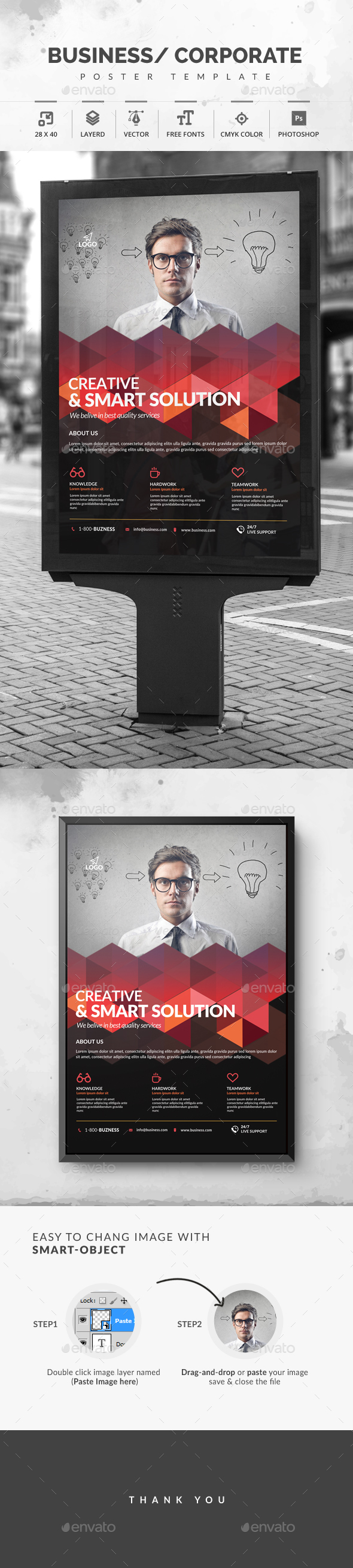 Corporate Poster - Signage Print Templates