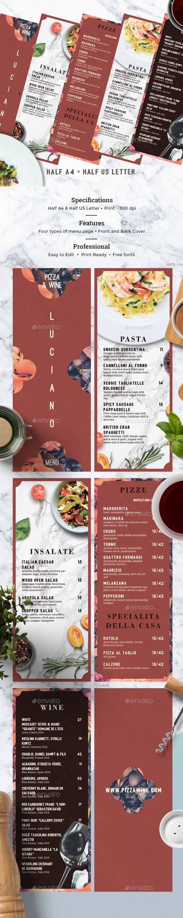 Cafe Menu