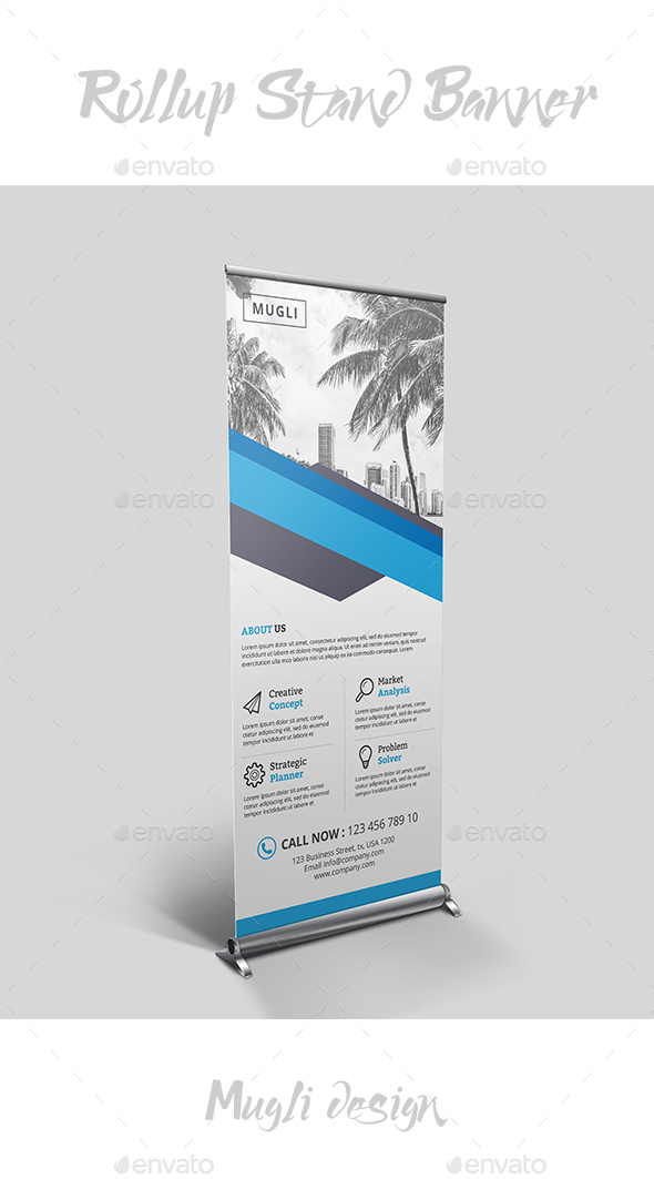 Rollup Stand Banner - Signage Print Templates