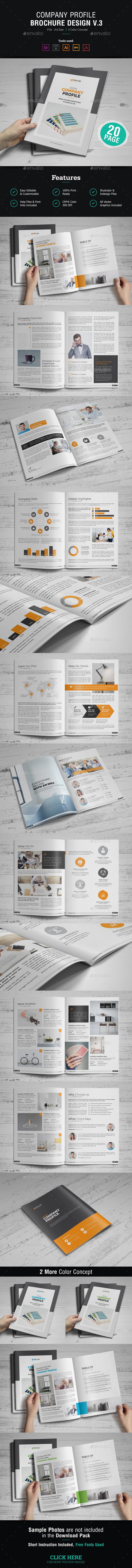 Company Profile Brochure Design v3 - Corporate Brochures