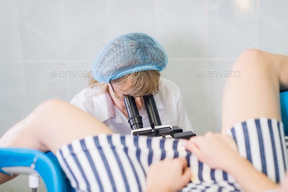 Young Female Gynecologist During Examination In Her Office - Stock Photo - Images