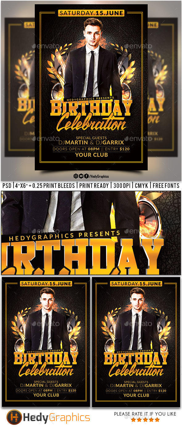 Birthday Flyer - Clubs & Parties Events
