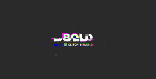 Bold Glitch Titles - VideoHive 20280615