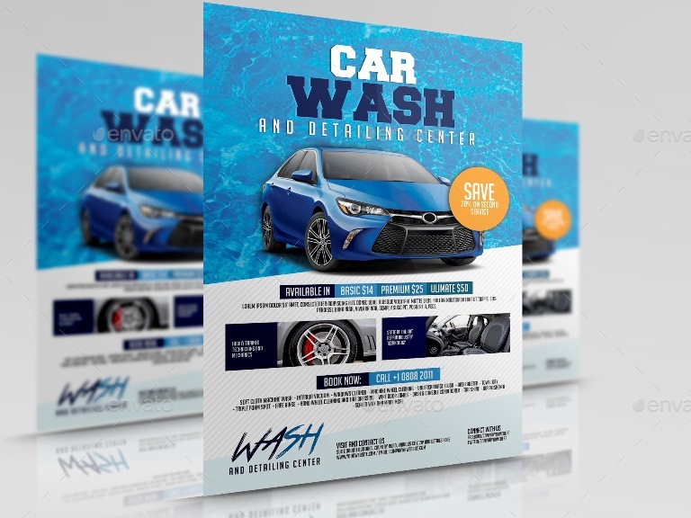 Car Wash Flyer v2 by Artchery | GraphicRiver