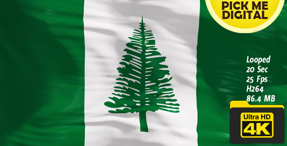 Australia-Norfolk Island Flag 4K alt