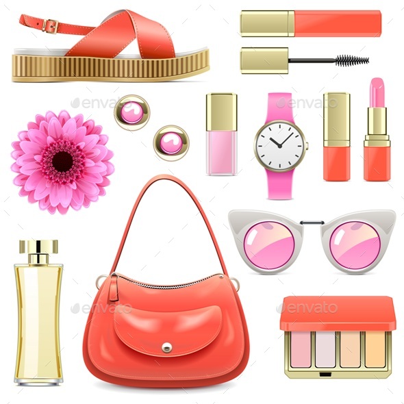 Vector Fashion Accessories Set 7 - Commercial / Shopping Conceptual