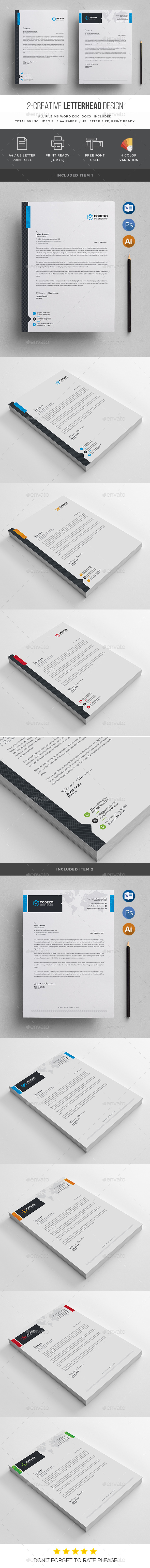 Letterhead - Stationery Print Templates