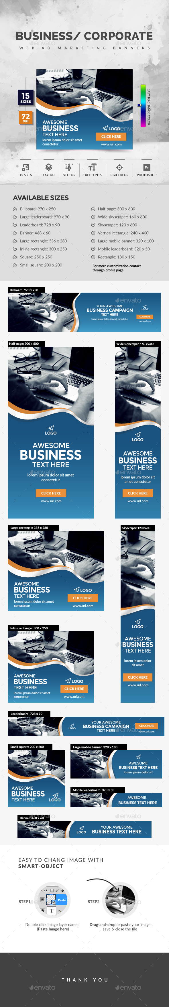 Business Banners - Banners & Ads Web Elements
