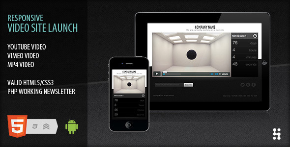 Excellent Responsive video site launch coming soon