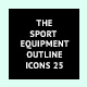 The Sport Equipment Outline icons 25