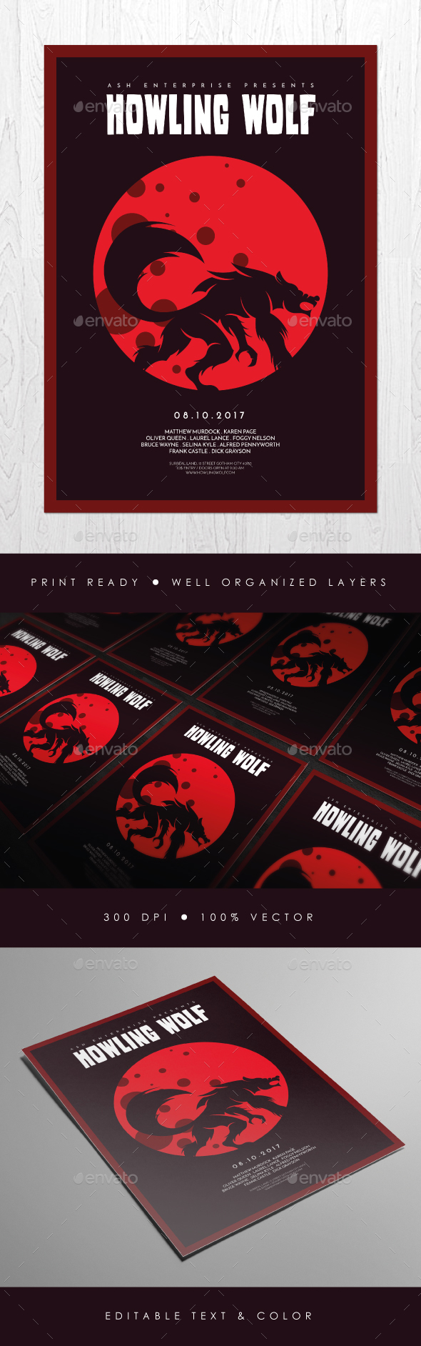 Classic Horror Movie Style Flyer - Events Flyers