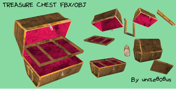 Treasure Chest FBX - 3Docean 20283796