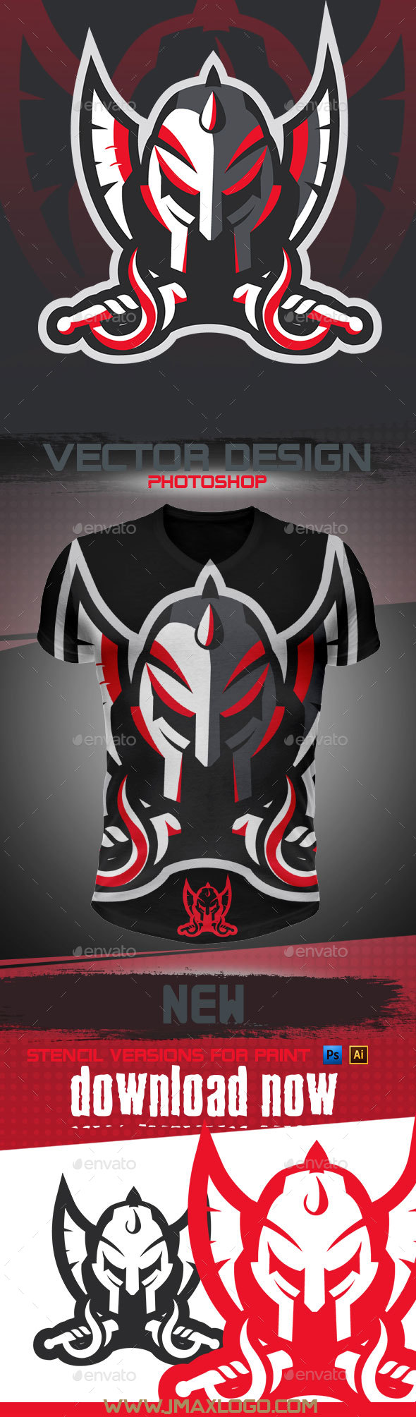 Warrior Mascot - Decorative Symbols Decorative