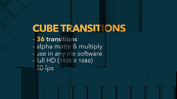 Cube Transitions - 36 Pack alt