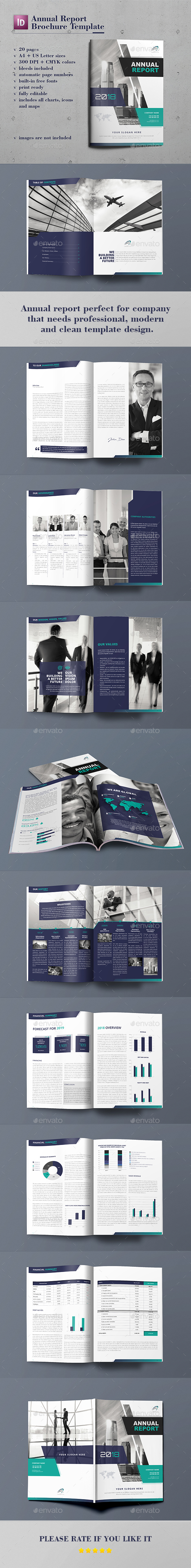 Annual Report Brochure Template - Corporate Brochures