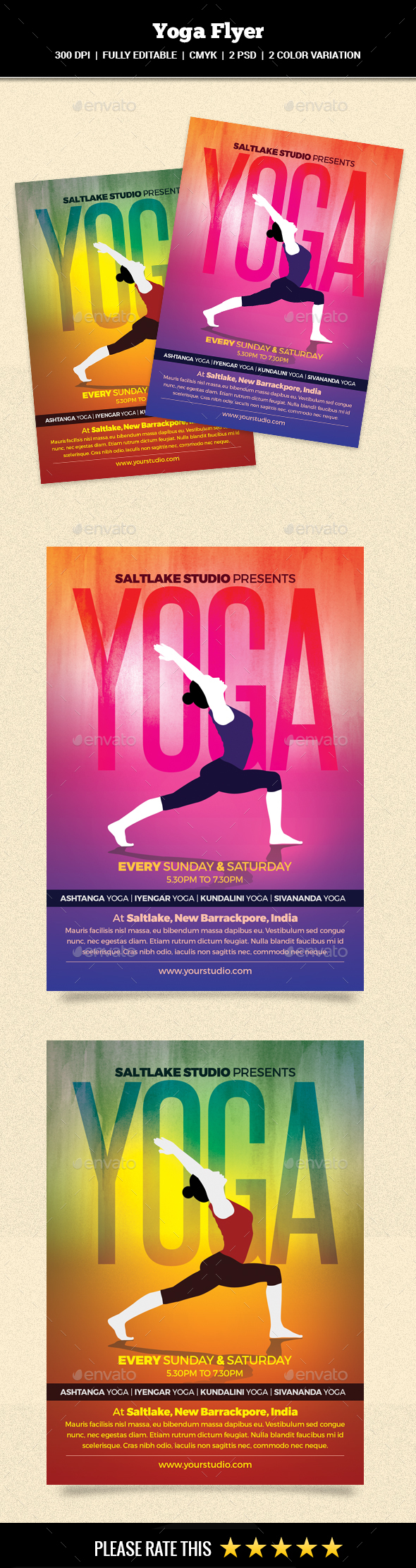 Yoga Flyer - Sports Events