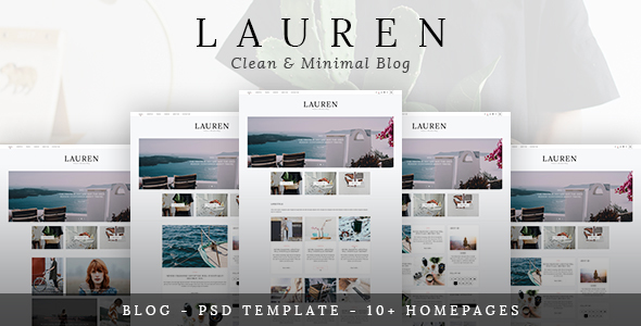 ThemeForest Lauren Blog PSD Template 20286547 ThemeForest Lauren Blog PSD Template 20286547