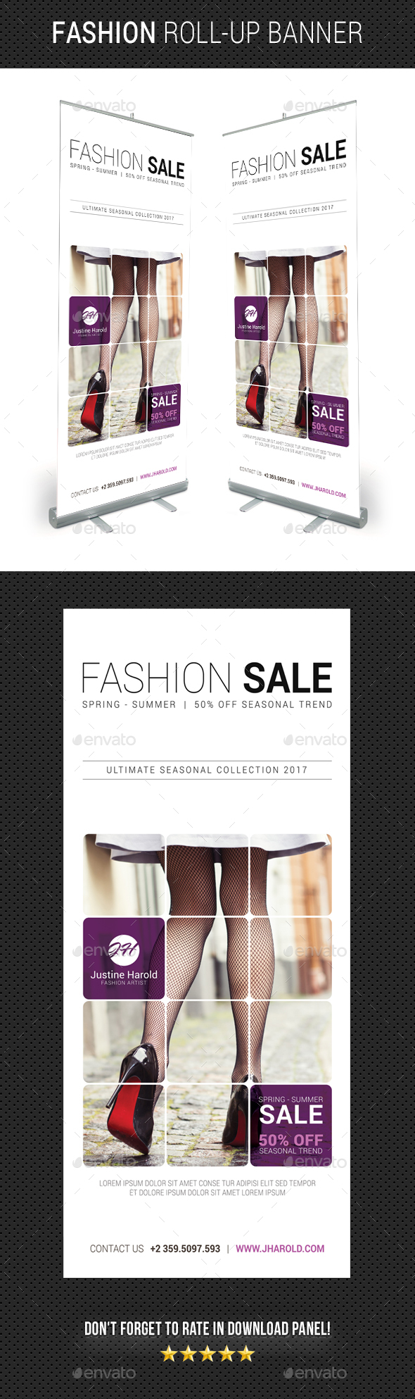 Fashion Roll-Up Banner 07 - Signage Print Templates