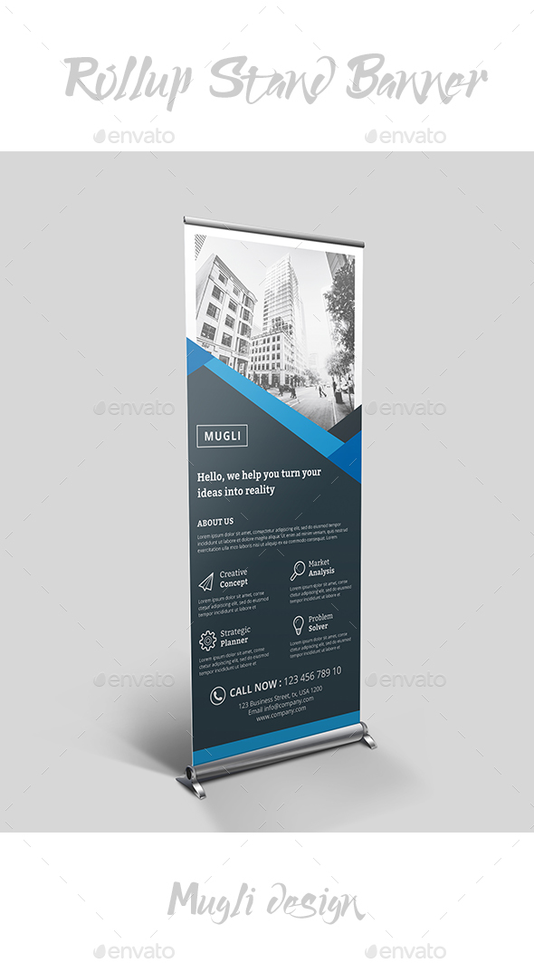 Rollup Stand Banner - Signage Print Templates