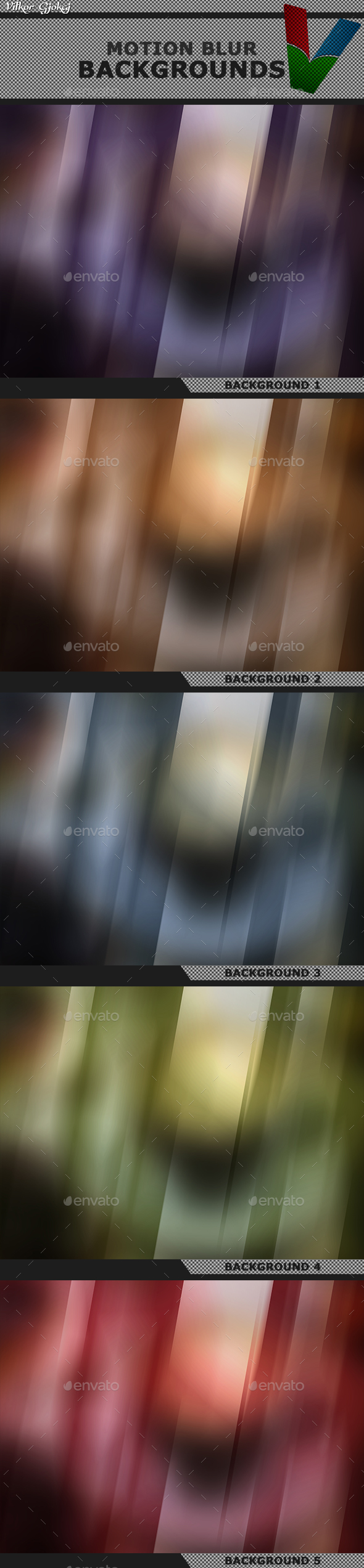 Motion Blur Backgrounds 2 - Abstract Backgrounds