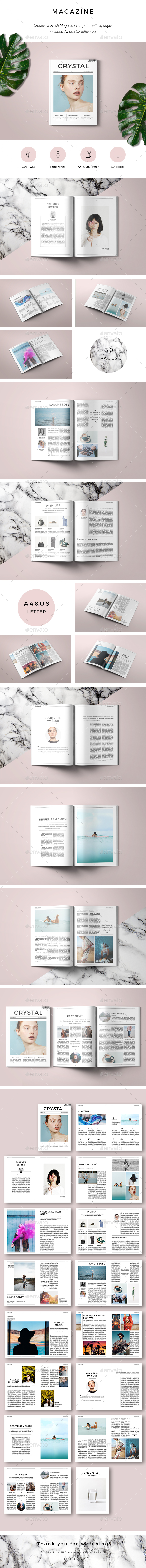 Crystal Magazine - Magazines Print Templates
