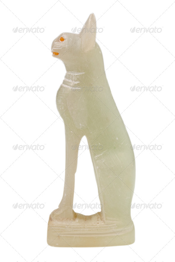 cat - asbestos Egyptian statuette