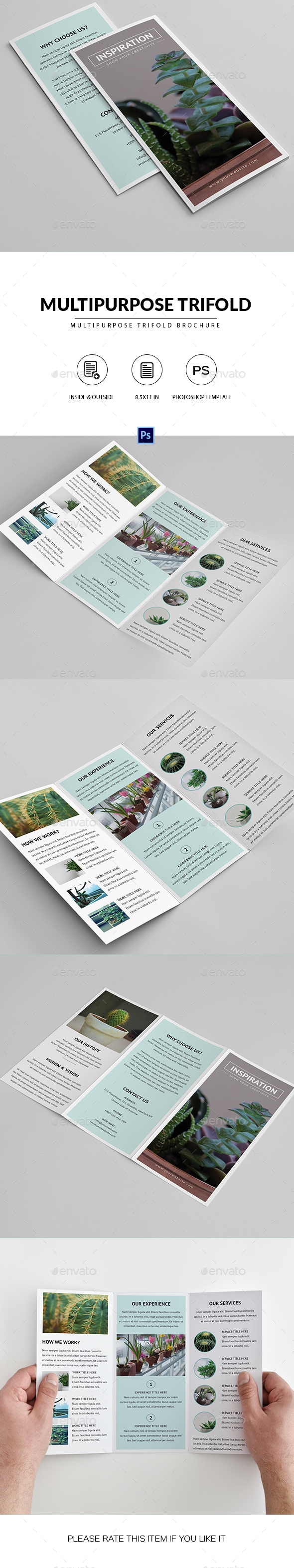 Multipurpose Trifold Brochure - Corporate Brochures