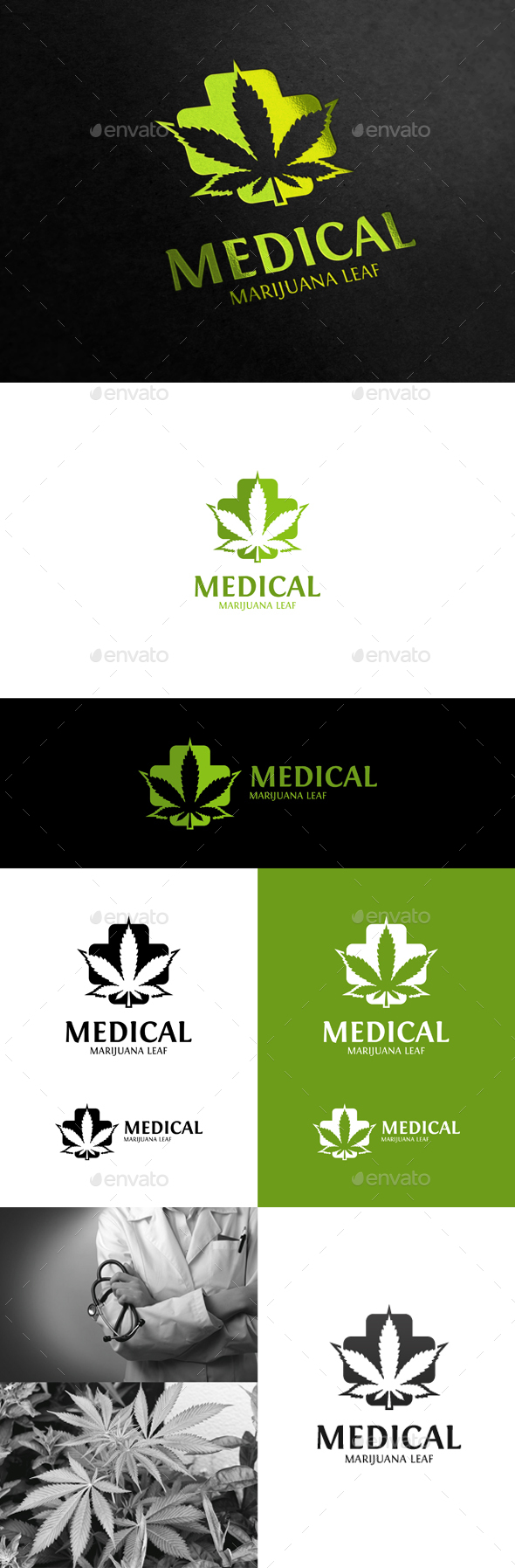Medical Marijuana - Nature Logo Templates