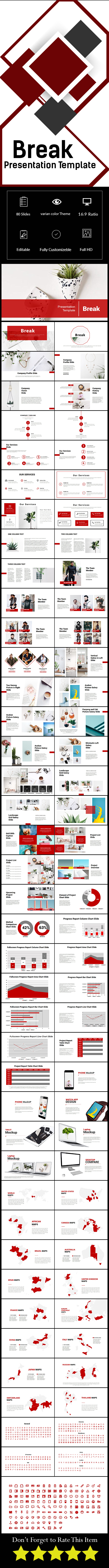 Break Powerpoint Template - PowerPoint Templates Presentation Templates