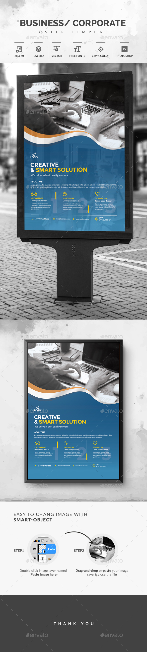 Corporate Poster - Signage Print Templates