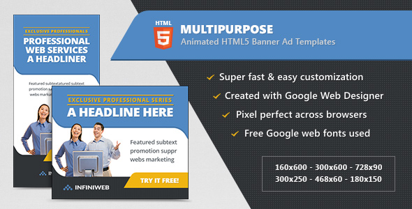 HTML5 Multipurpose Banner - CodeCanyon 20288518