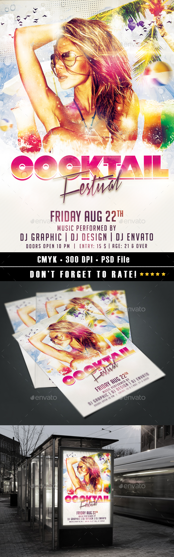 Cocktail Festival Flyer - Events Flyers
