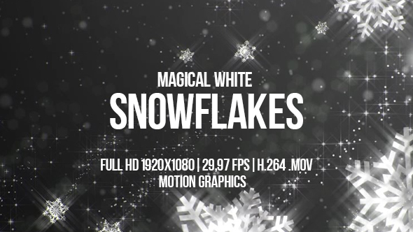 Magical White Snowflakes