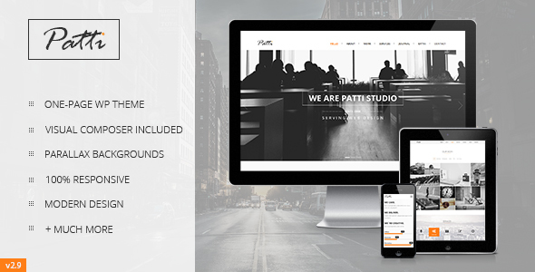 Patti - Parallax One Page WordPress Theme - Portfolio Creative