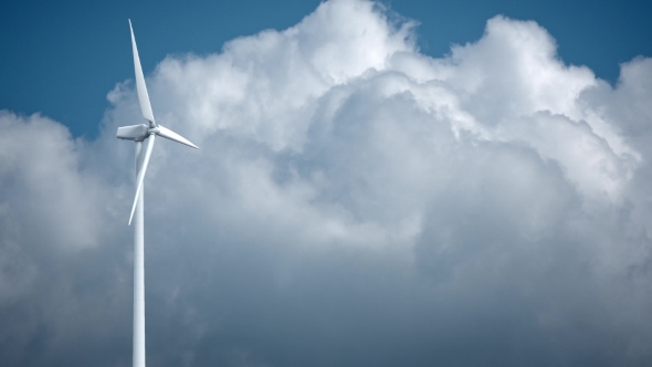 Windmills with Blue Sky in Background 3d Rendering alt