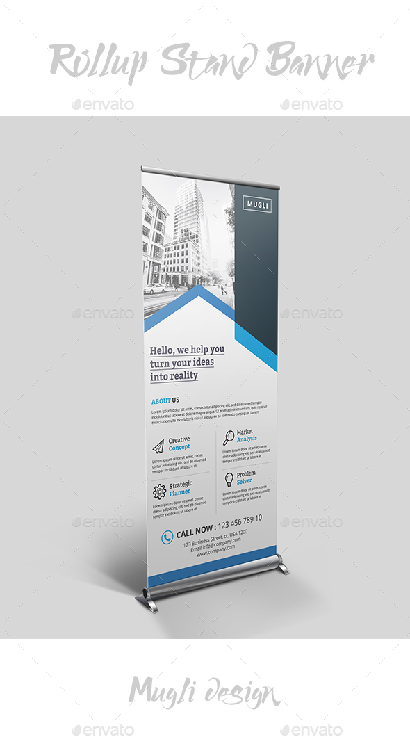 Rollup Stand Banner - Signage Print Templates