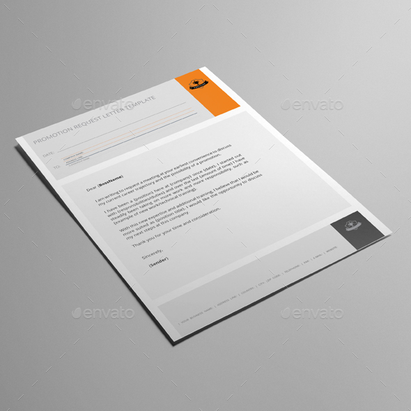 promotion request letter templates