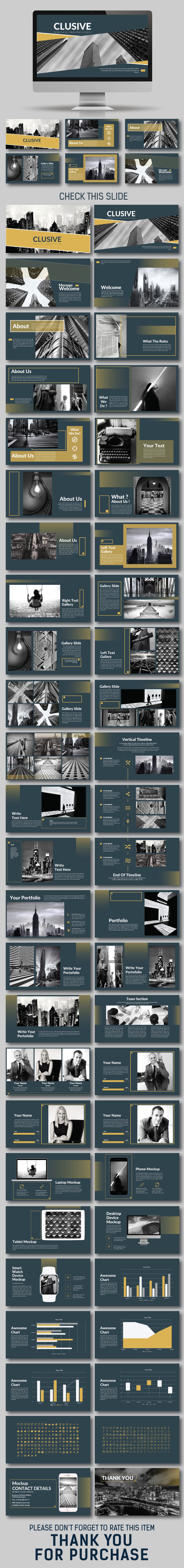 Clusive Keynote Template - Business Keynote Templates