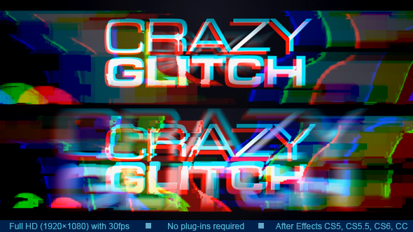 Crazy Glitch Logo - VideoHive 20291944
