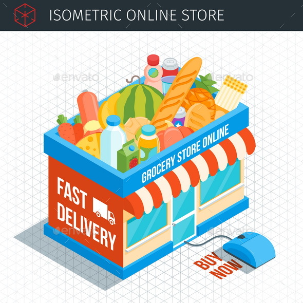 Isometric Shop Building - Buildings Objects