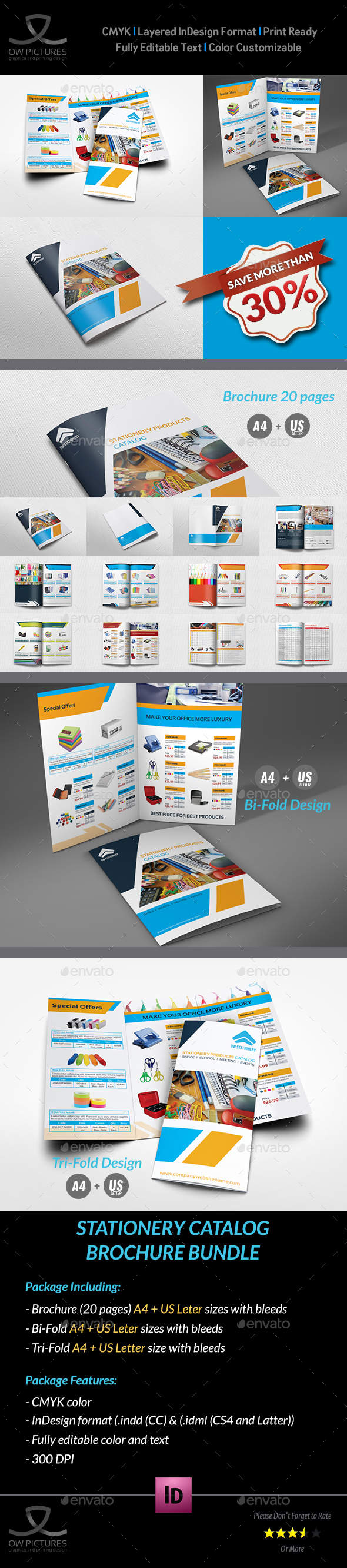 Stationery Products Catalog Brochure Bundle - Catalogs Brochures