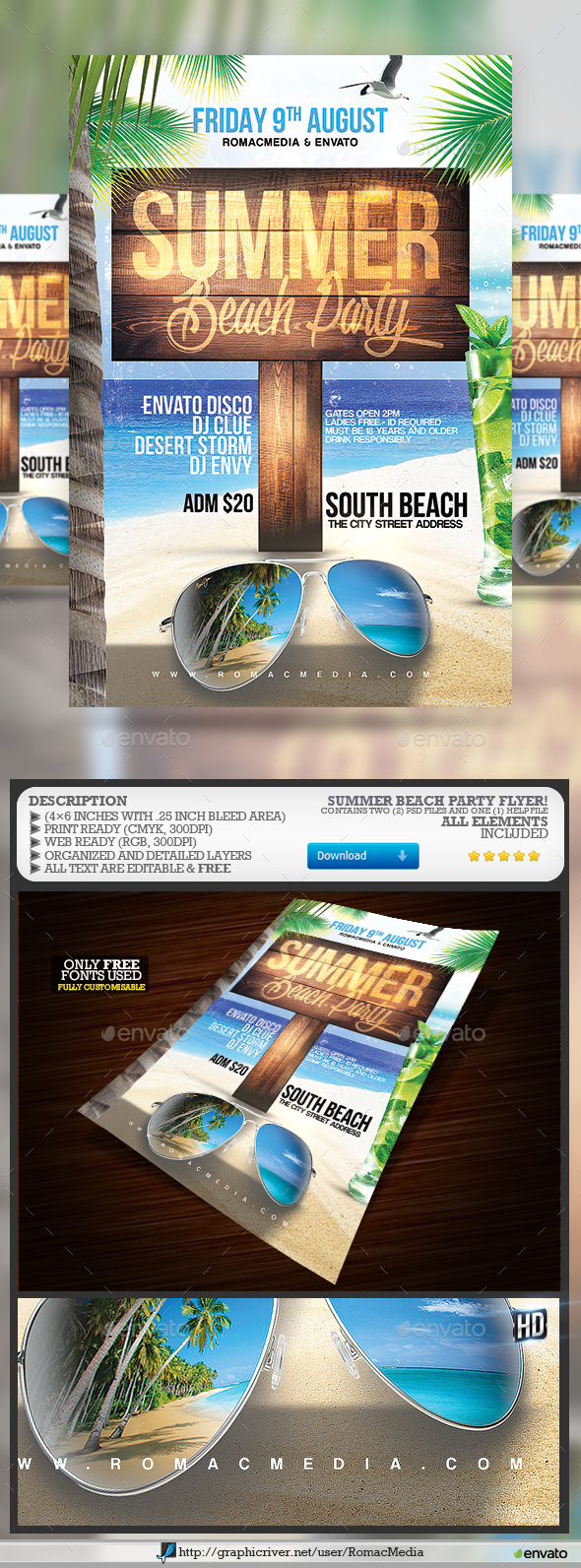 Summer Party Flyer - Clubs & Parties Events
