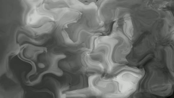 White Gray Color Ink Smoke Liquid Effect, Abstract ink smoke liquid animated background alt