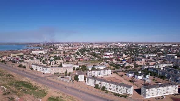 The Small Town of Balkhash is a View From a Drone alt