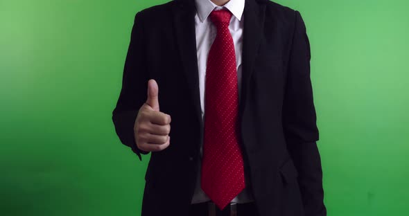 Business Man Showing Thumbs Up alt