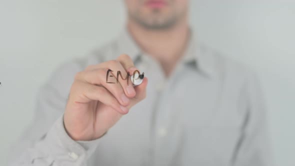 Employee Motivation Writing on Screen with Hand alt